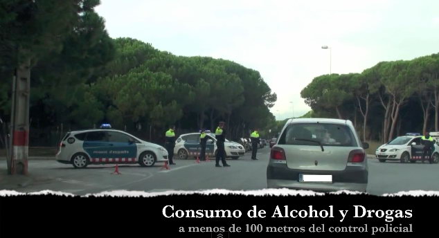 Imagen 5 extra�da de un video grabado por un grupo de vecinos de Gav� Mar sobre las molestias que los clientes de un afterhour de Viladevoquen a Gav� Mar (1 Novembre 2011)